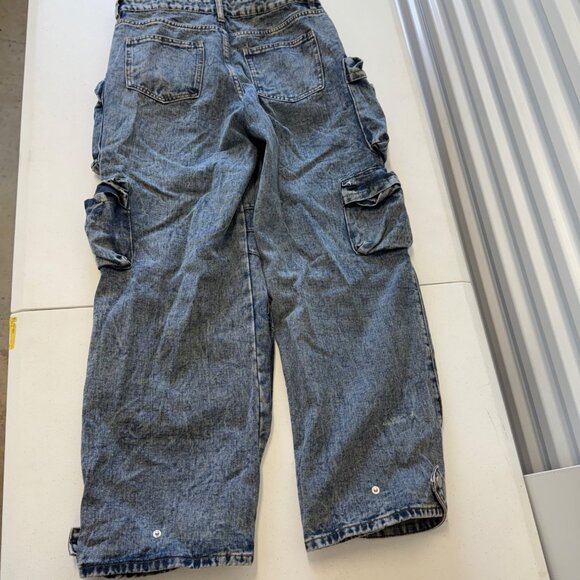 Original Deluxe Womens Cargo Baggy Jeans, Size 9 NWT - Picture 6 of 9